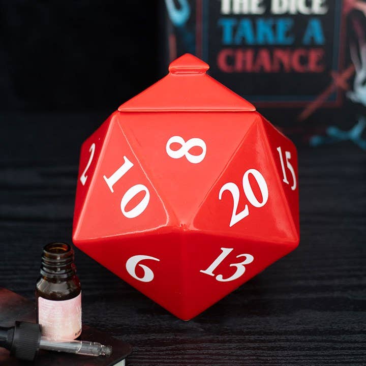 D20-formad oljebrännare för spelentusiaster