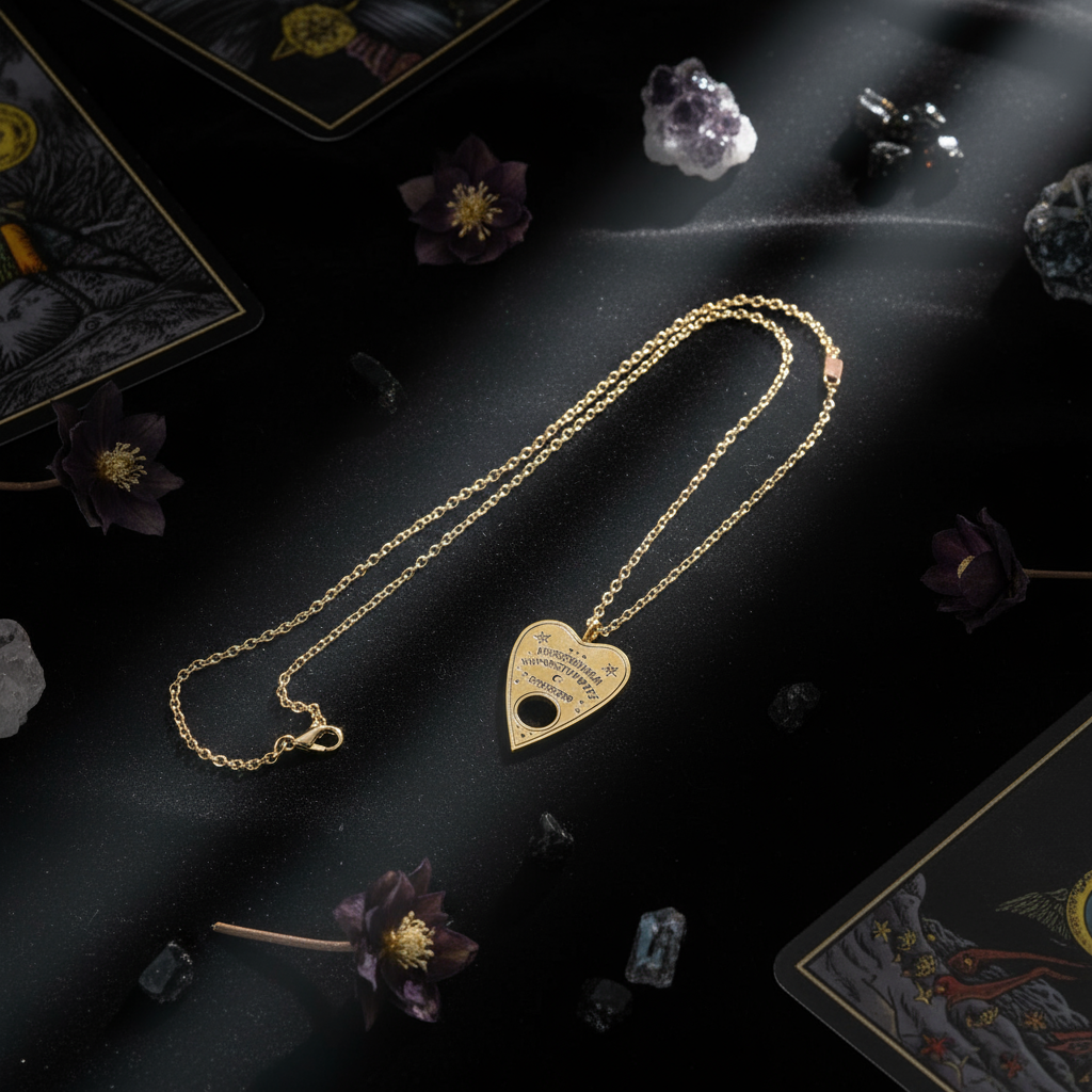 Artistic Flat Lay Planchette Necklace