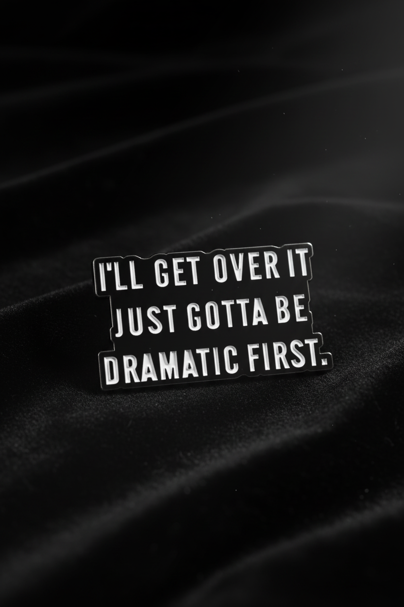 Close-up mockup med din pin