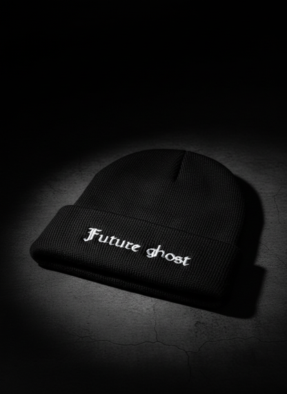 Dark aesthetic beanie product shot