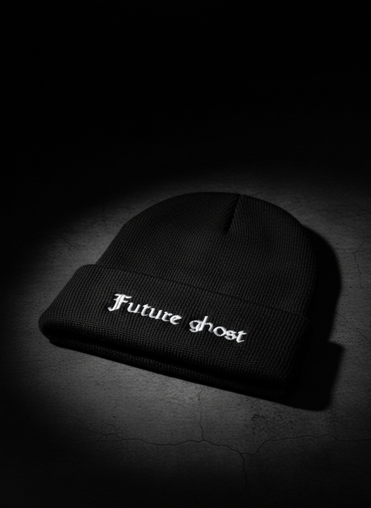 Dark aesthetic beanie product shot
