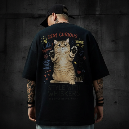 Dark Style Loose Fit Retro T-Shirt