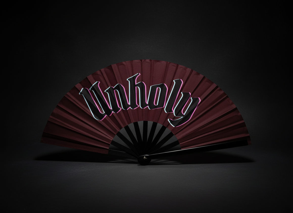 Dark aesthetic fan product photo