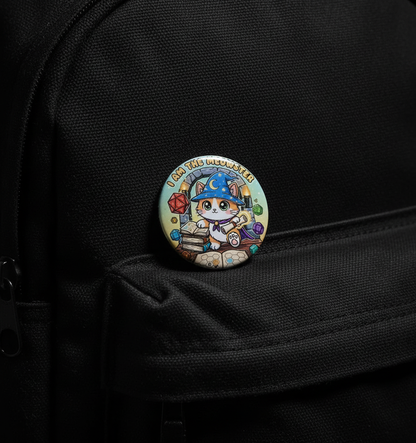I Am The Meowster Pin på väska
