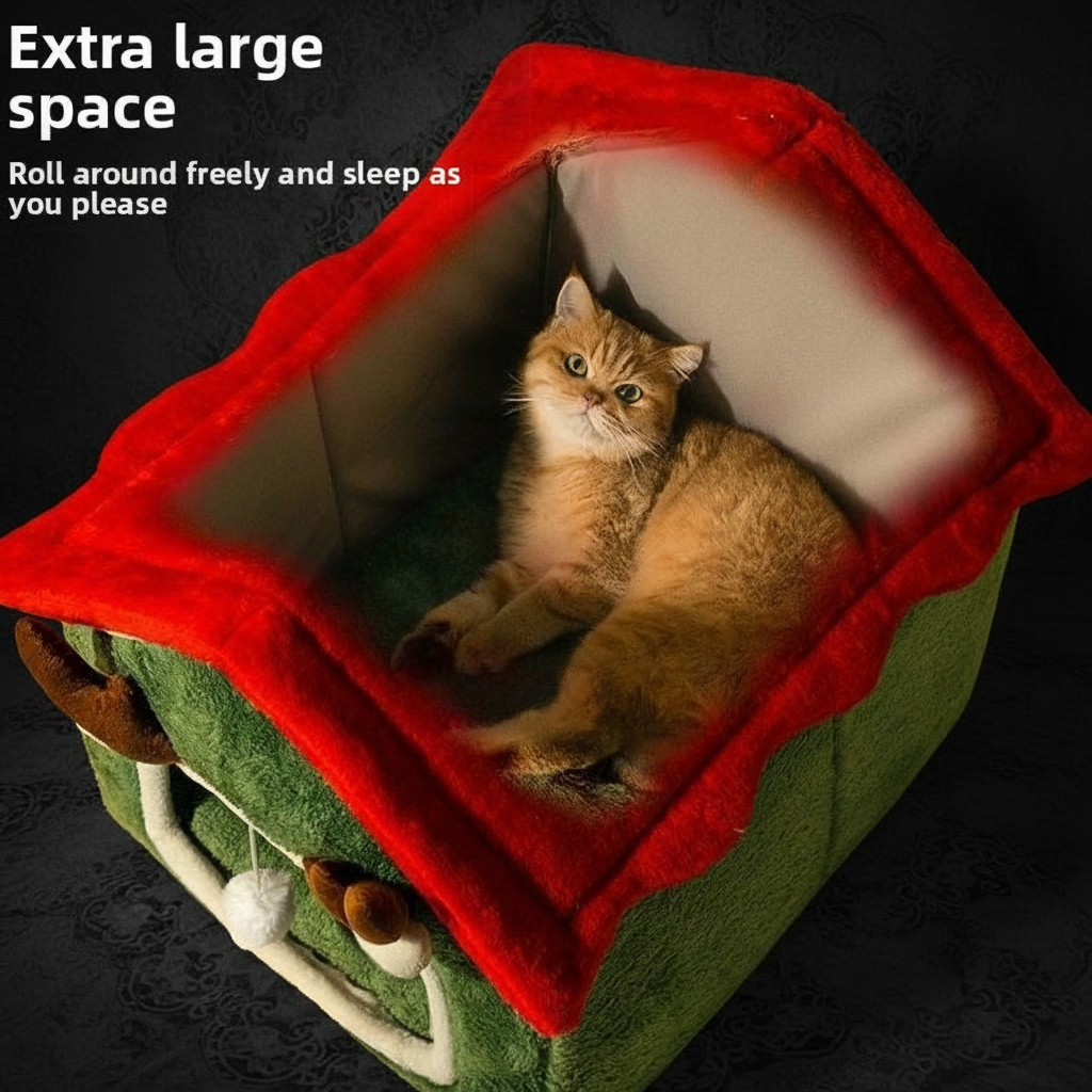 Pet House with Size Chart