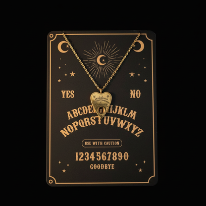 Premium Planchette Necklace Product Photography