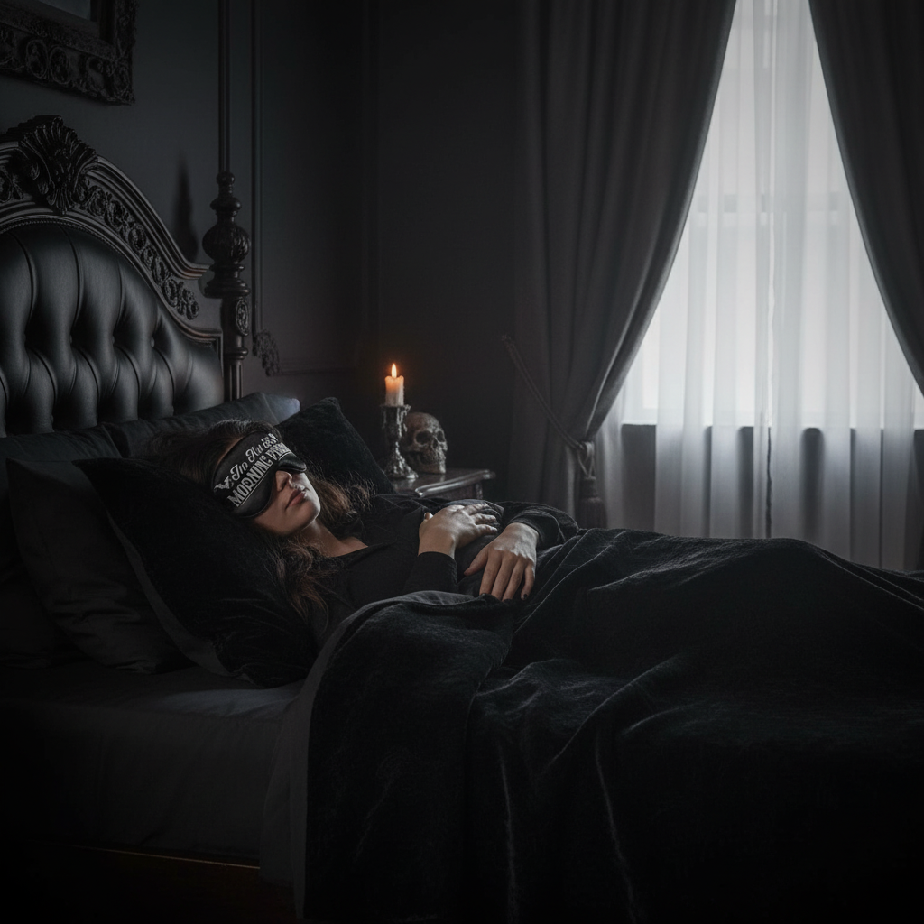 Sleep Mask Model Bedroom