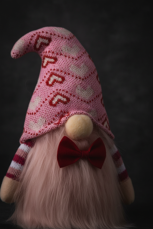 Valentine Gnome Detail Close-up