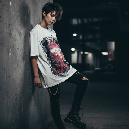 White Bunny Tshirt Lifestyle